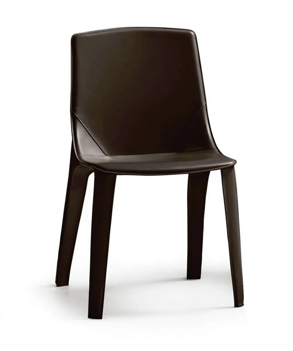 כיסא מרופד עור Callas של FIAM Italia