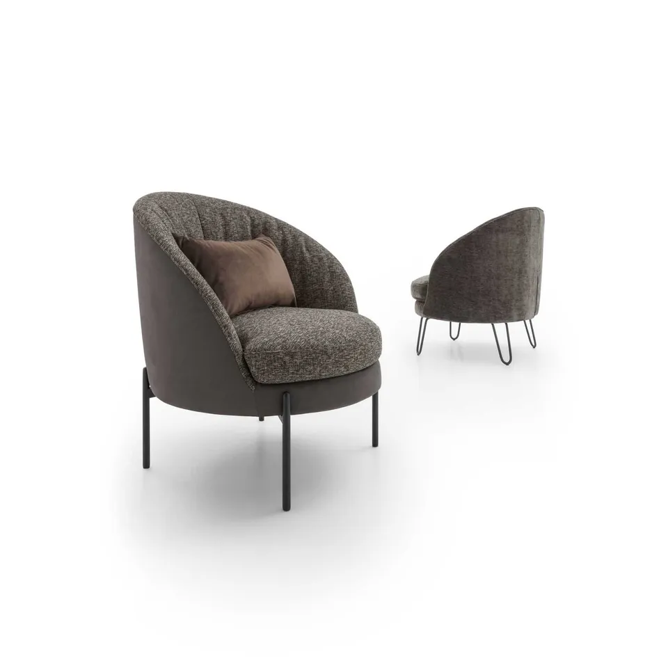 כורסה עגולה Oyster של LeComfort על בסיס קבוע