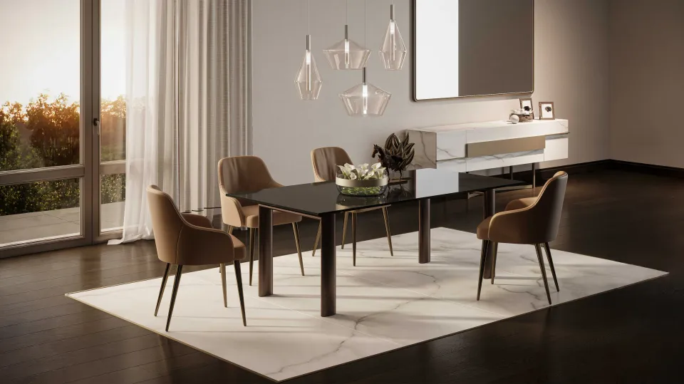 שולחן אוכל Policleto Fisso של Reflex Angelo