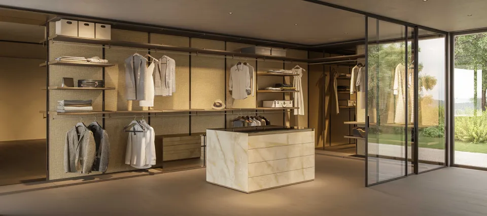 חדר ארונות פתוח Wally Open Walk-In Closet של Reflex Angelo