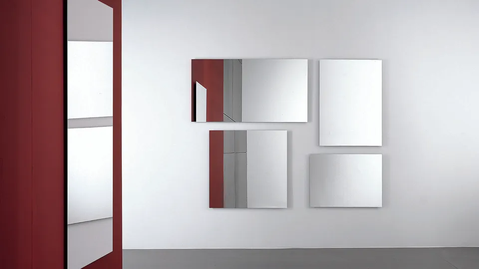 מראה מלבנית Boston Rectangular של Sovet על הקיר