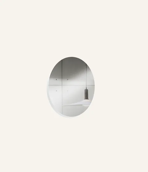 מראה עגולה עם תאורה אחורית Boston Round של Sovet Italia