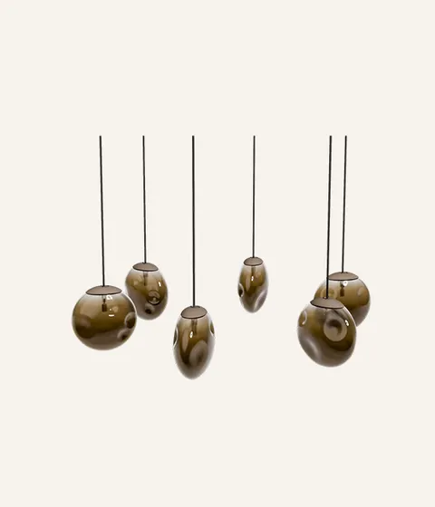 מנורה תלויה מזכוכית מוראנו Sphera של Sovet Italia