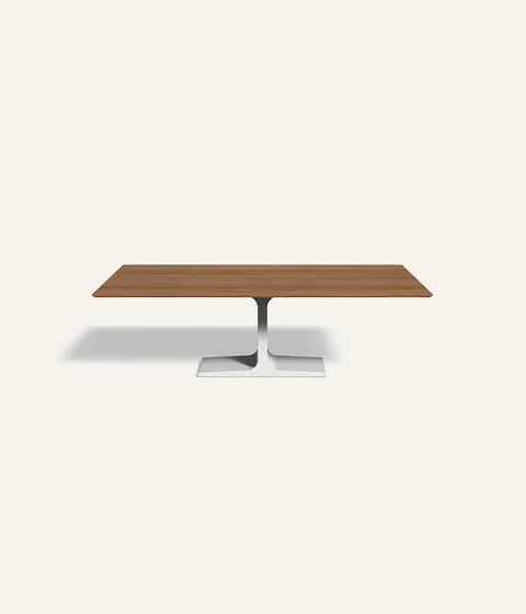 שולחן אוכל עם משטח עץ Palace Wood של Sovet Italia