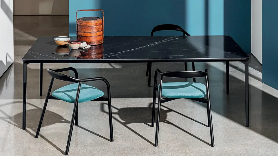שולחן אוכל מלבני Slim Rectangular של Sovet עם משטח דק