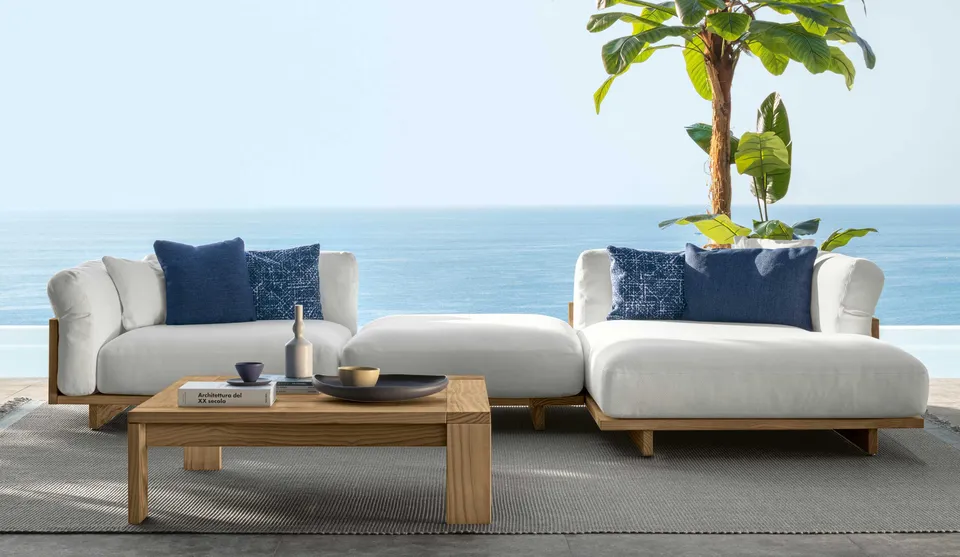 שולחן קפה מרובע Argo//Wood 107×107 של Talenti, עשוי עץ Accoya