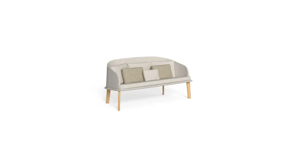 ספה דו־מושבית CleoSoft Wood של Talenti