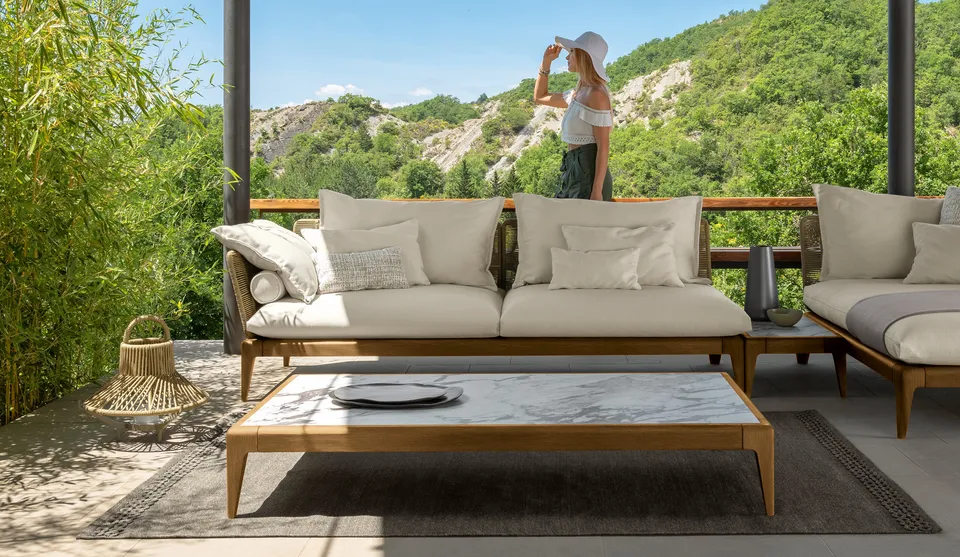 שולחן קפה מלבני Cruise//Teak 160×90 של Talenti