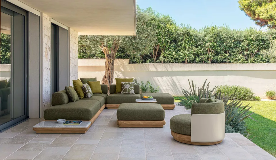 פוף Itaca של Talenti, בסיס Accoya מעוגל וכרית רכה