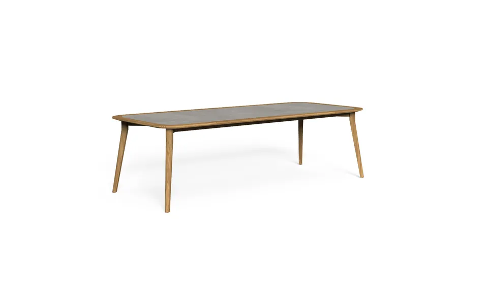 שולחן אוכל גדול מטיק עם משטח HPL Moon Teak 260×110 של Talenti