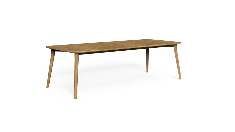 שולחן אוכל גדול מטיק Moon Teak 260×110 של Talenti