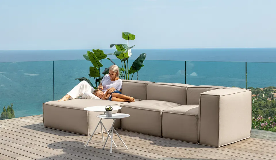 ספה מודולרית Ocean של Talenti, מודולים מרופדים בנפחים גדולים